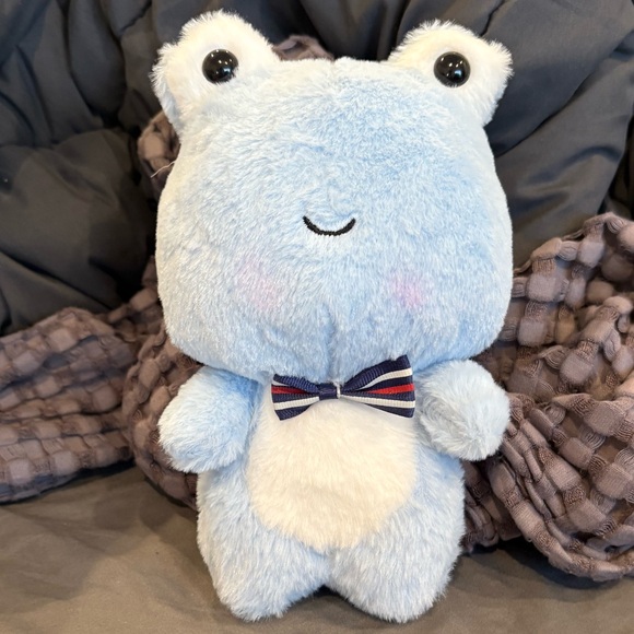 Other - Cute Blue Plush Toy with Bow Tie